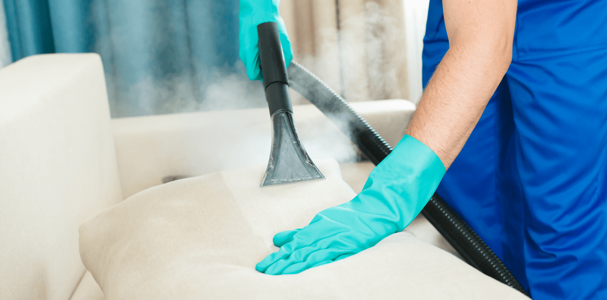 Dry cleaning of furniture and washing of carpets